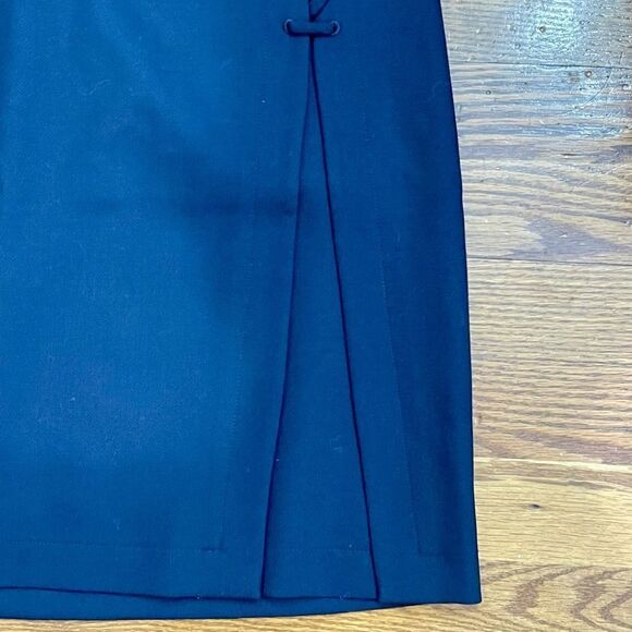 Brooks Brother Red Fleece Navy Laced Wool Blend Skirt. Size 6 - Picture 3 of 13